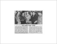 "The Lanes Were There," newspaper clipping with photograph from 1939-premiere of film "Gone with the Wind," published on the occassion of the 1961-re-release of the film, March 6, 1961