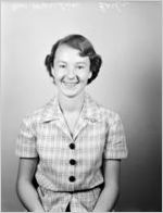 Marilyn Earle, Transit.  Portrait photograph made for the Fulton National Bank of Atlanta, September 21, 1955