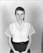 Shirley Ogles, Trust Department.  Portrait photograph made for the Fulton National Bank of Atlanta, June 11, 1953