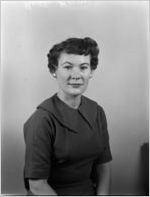 Ruth Keener, West End.  Portrait photograph made for the Fulton National Bank of Atlanta, Janury 28, 1955