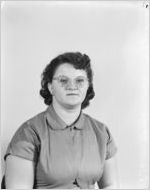 Martha Ann Harper, Bookkeeping.  Portrait photograph made for the Fulton National Bank of Atlanta, July 15, 1953