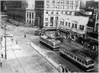 Trolley buses on Marietta Street