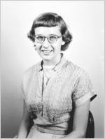 Julia Davis, Analysis Department. Portrait photograph made for the Fulton National Bank of Atlanta, September 8, 1955