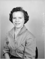 Jeanette Burtz, Peters Street Branch.  Portrait photograph made for the Fulton National Bank of Atlanta, September 8, 1955