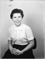 Elaine Childs, Fiscal Teller. Portrait photograph made for the Fulton National Bank of Atlanta, November 21, 1955