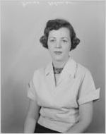 Nancy Coleman, Luckie Street Office. Portrait photograph made for the Fulton National Bank of Atlanta, February 7, 1955