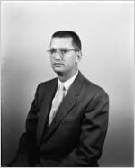 Carrol Davis, Candler Bldg. Portrait photograph made for the Fulton National Bank of Atlanta, July 1, 1955