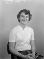 Linda Thompson, Business Development. Portrait photograph made for the Fulton National Bank of Atlanta, February 7, 1955
