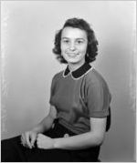 Joyce Thompson, Duplicating. Portrait photograph made for the Fulton National Bank of Atlanta, November 21, 1955