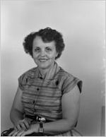Ruth Thackston, Bookkeeping Department. Portrait photograph made for the Fulton National Bank of Atlanta, November 2, 1953