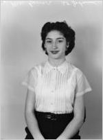 Georgia St. John, Bookkeeping Department. Portrait photograph made for the Fulton National Bank of Atlanta, September 11, 1953