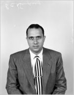 Gene Dempsey, Collector. Portrait photograph made for the Fulton National Bank of Atlanta, March 5, 1953