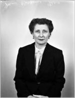 Florence Fernander, Safe Deposit Vault. Portrait photograph made for the Fulton National Bank of Atlanta, February 23, 1953