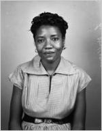 Lenolia Williams, Cafeteria. Portrait photograph made for the Fulton National Bank of Atlanta, September 15, 1955