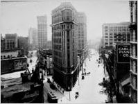 Atlanta, old street scene (Flatiron Building)
