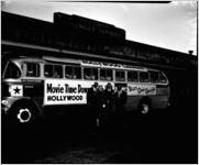 Movie Time Down South U.S.A. tour (Hoagy Carmichael, Peter Godfrey, Norma Eberhardt, Dan Duryea)