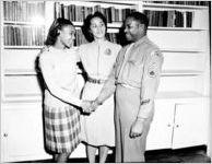 U.S.O. event (African American staff sergeant)