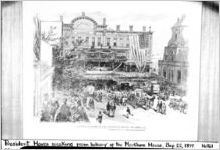 Atlanta downtown scene, 1877 (Markham House)