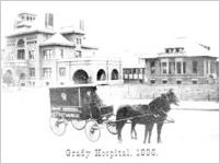 Atlanta downtown scene, 1886 (Grady Hospital)