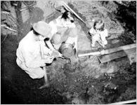Panning for gold in Dahlonega
