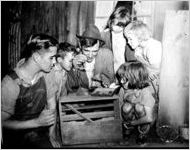 Panning for gold in Dahlonega