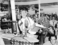 Governor Eugene Talmadge campaigning in Moultrie, Georgia, 1942
