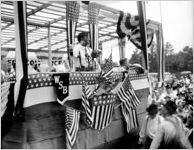 Governor Eugene Talmadge campaigning in Moultrie, Georgia, 1942