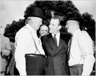 James V. Carmichael campaigning in Moultrie, Georgia, 1946