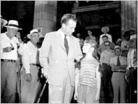James V. Carmichael campaigning in Rome, Georgia, 1946