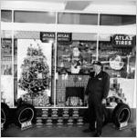 Chevron station Christmas decorations