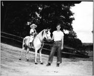 Ted Edwards, Jr., on horse