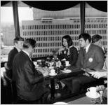 Continental Can Company visiting group (revolving restaurant at Hyatt Regency?)