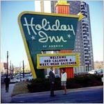 Holiday Inn sign with Red Calhoun message