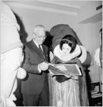 Characters from Walt Disney's "Snow White" in Mayor Ivan Allen's office, 1967