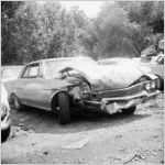 Wrecked cars
