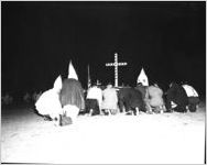 Ku Klux Klan ritual on Stone Mountain, Georgia