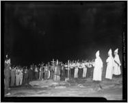 Ku Klux Klan ritual on Stone Mountain, Georgia