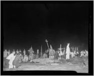 Ku Klux Klan ritual on Stone Mountain, Georgia