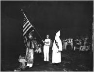 Ku Klux Klan ritual on Stone Mountain, Georgia