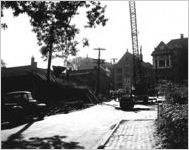 Construction site at Peachtree and 10th streets, Atlanta, Georgia, October 30, 1953