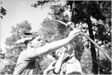 Boy Scouts, dressed as Indians, with bow and arrows, Georgia, July 1937.