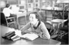 Agnes Scott College student studying in College library, Decatur, Georgia, March 1, 1937