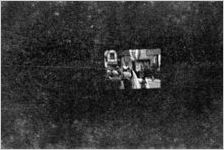 Film as seen from a movie theater projection booth, Atlanta, Georgia, 1930s or 1940s