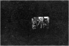 Film as seen from a movie theater projection booth, Atlanta, Georgia, 1930s or 1940s