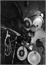 Movie theater projection booth, Atlanta, Georgia, 1930s or 1940s