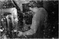 Movie theater projection booth, Atlanta, Georgia, 1930s or 1940s