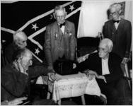 Confederate Veterans, Atlanta, listening to Franklin D. Roosevelt radio broadcast initiating the first peacetime draft call, 2