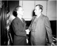 Governor Melvin Thompson with Mr. Salter
