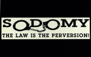 Sodomy: The Law is the Perversion! [poster], circa late 1980s