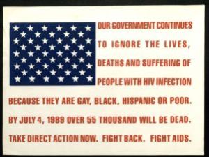 Our Government Continues to Ignore the Lives, Death, and Suffering of People with HIV Infection [poster], circa late 1980s